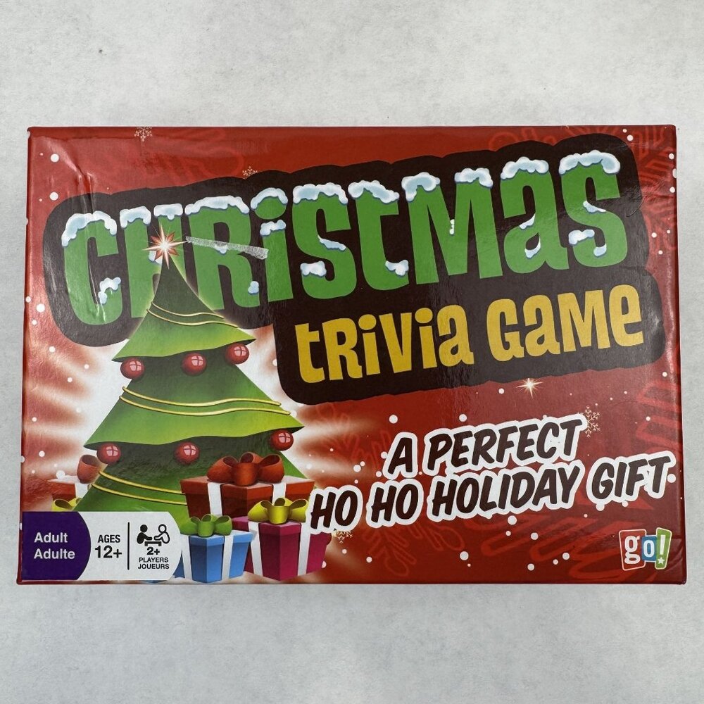 Christmas Trivia Game By Go! Games 2+ Players Adult 12+ Family Fun 220 Cards